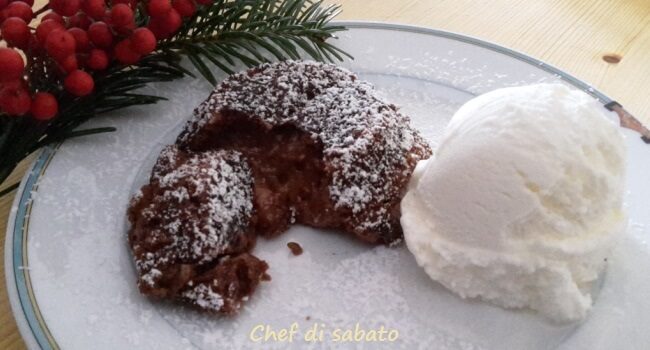 Tortino di cioccolato con cuore fondente