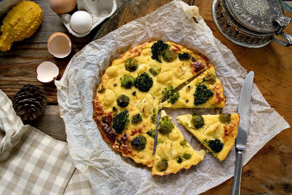 Tortino di manioca cavoli e broccoli