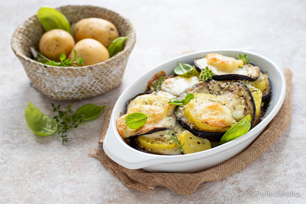 Tortino di melanzane e patate