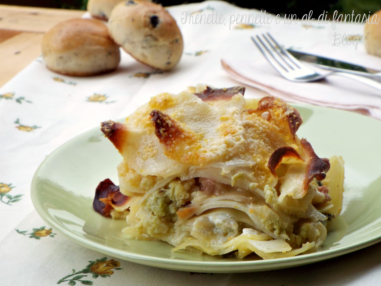 Tortino di patate broccoli e salsiccia