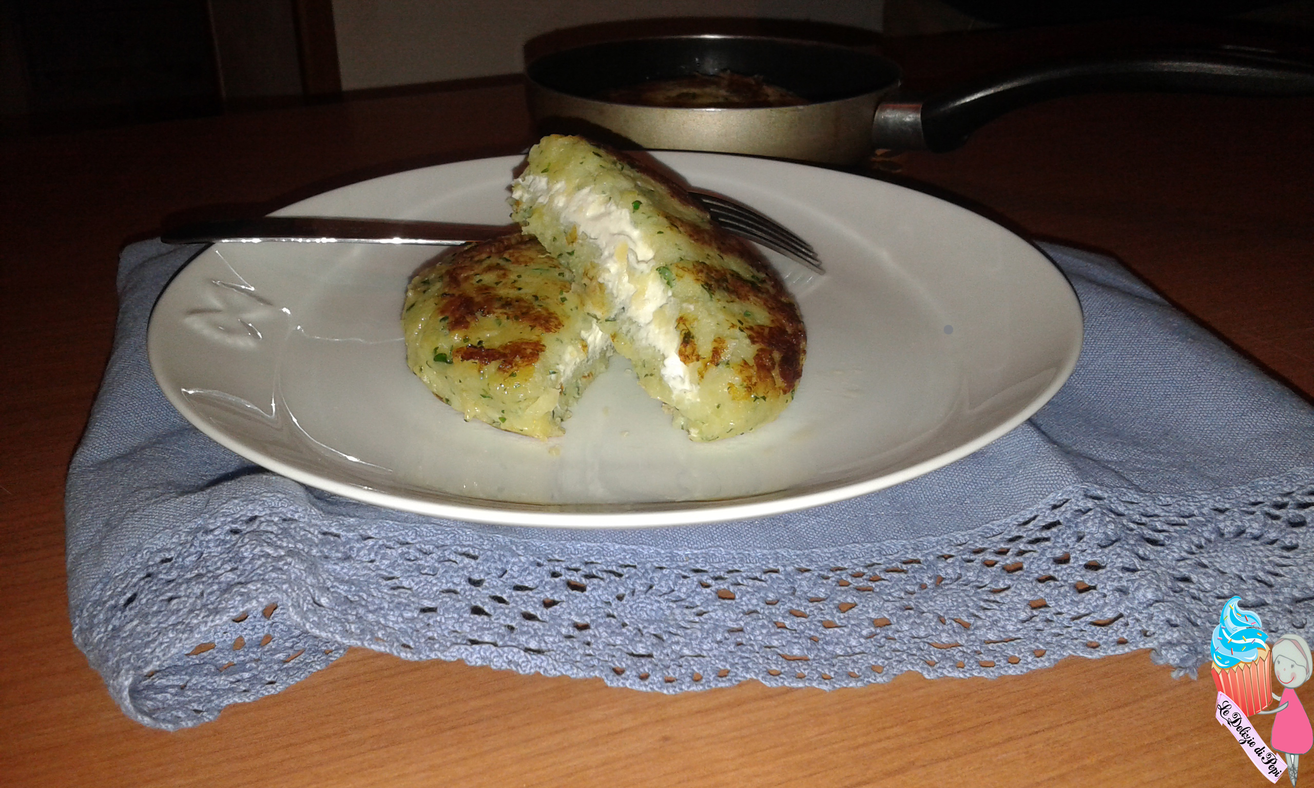Tortino di patate con cuore di robiola