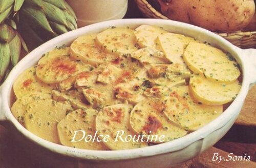 Tortino di patate e carciofi