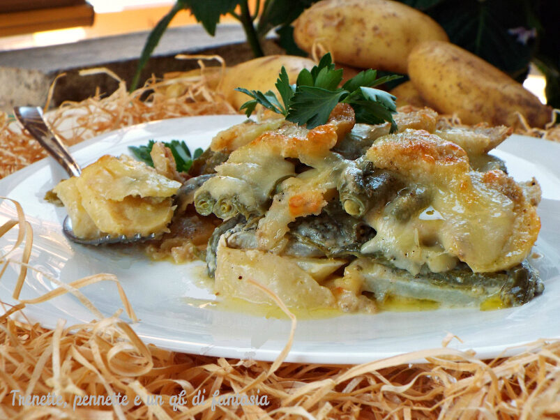 Tortino di patate e fagiolini