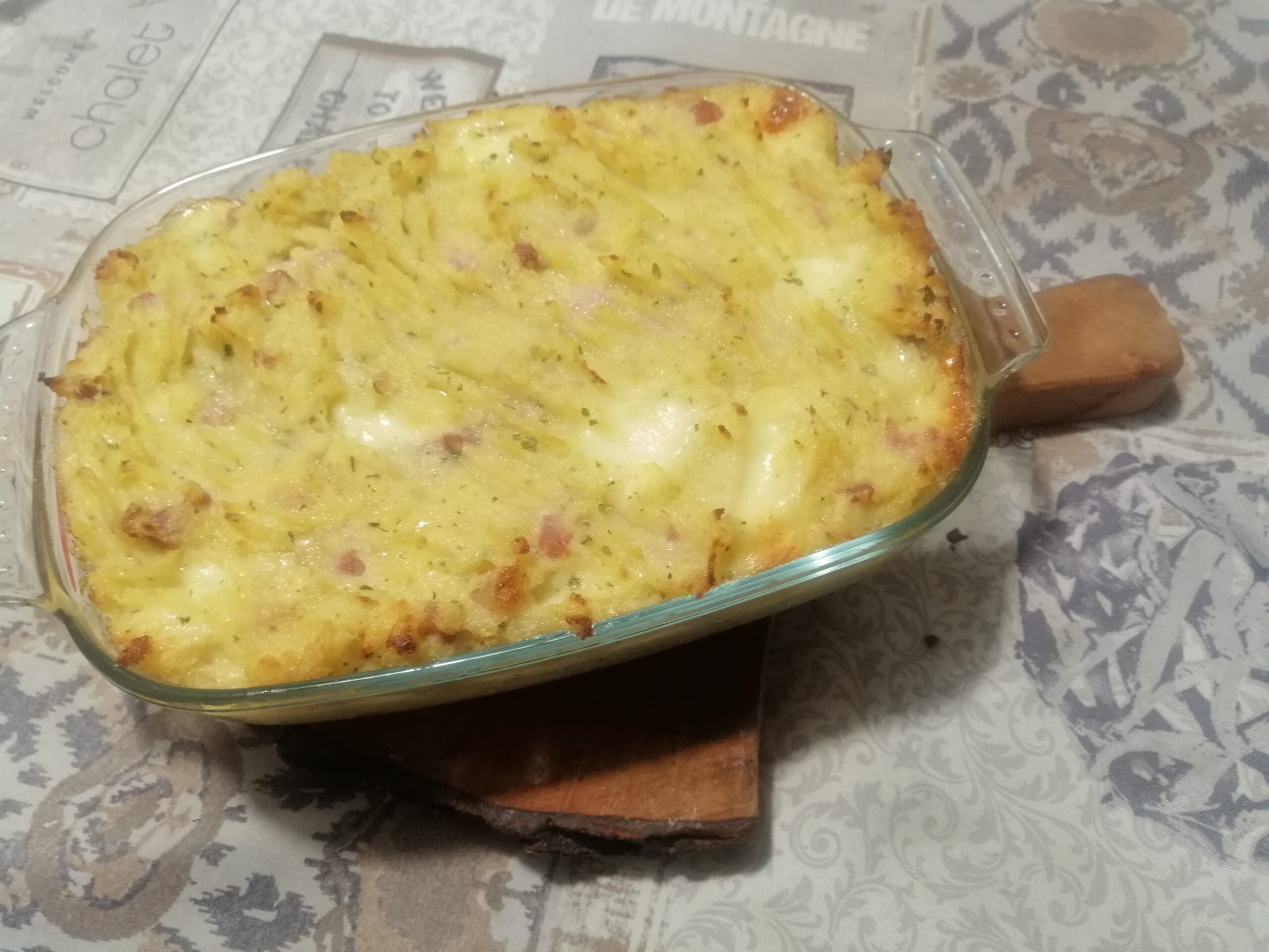 Tortino di patate e pancetta