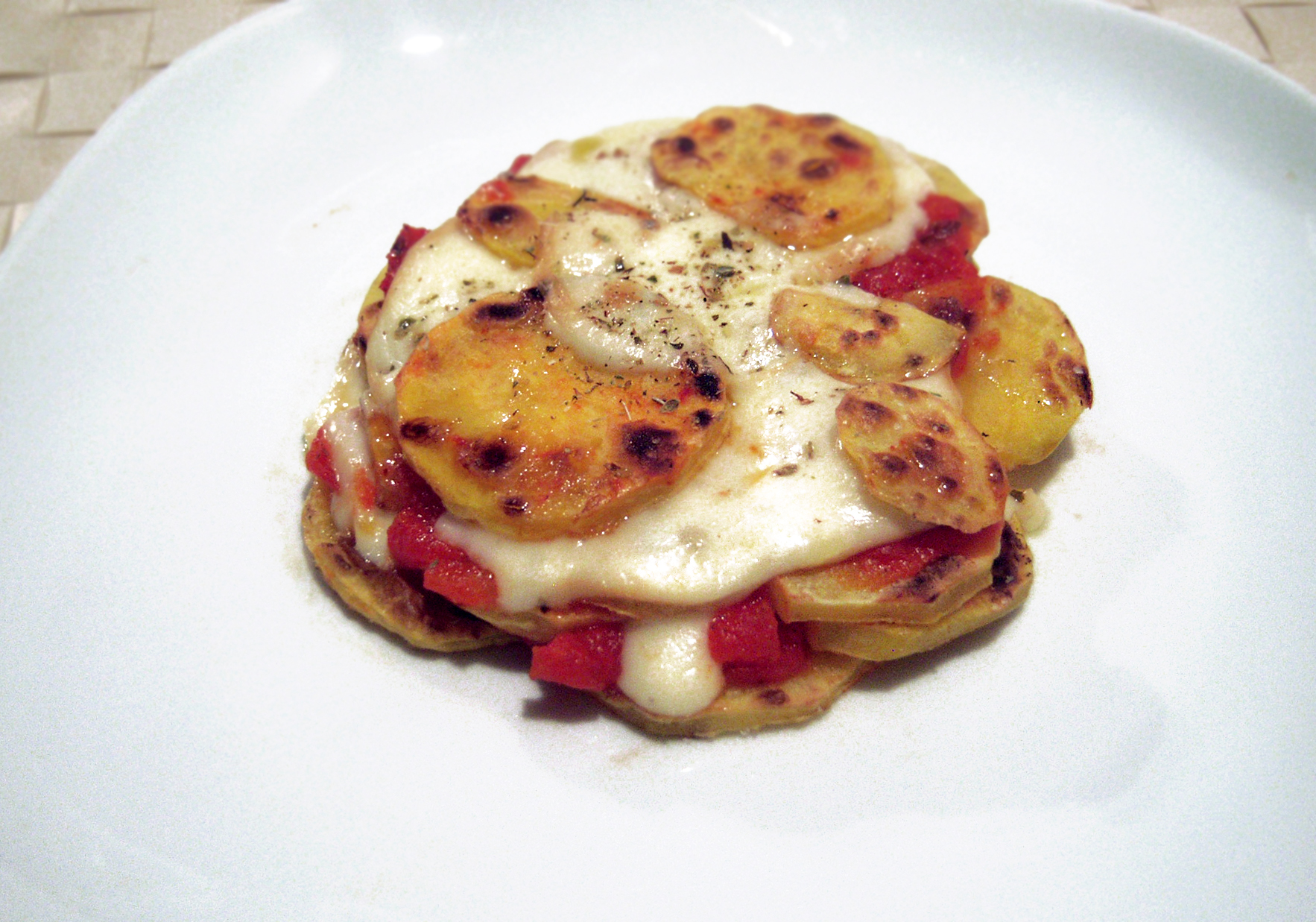 Tortino di patate e scamorza