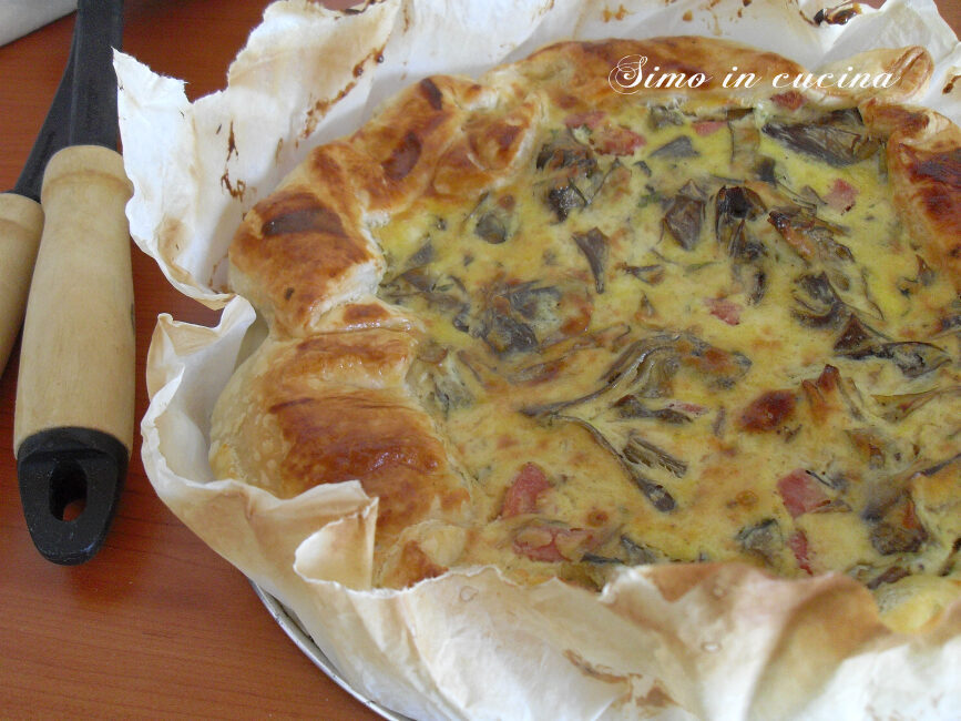 Tortino di ricotta e carciofi