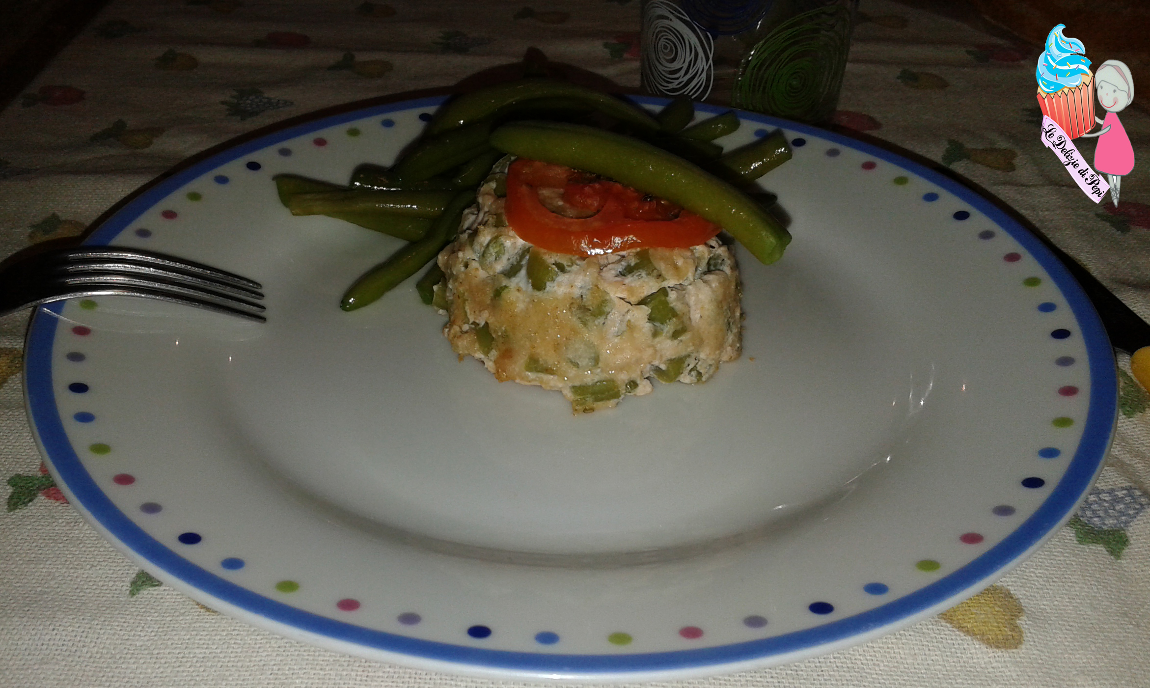 Tortino di ricotta e fagiolini