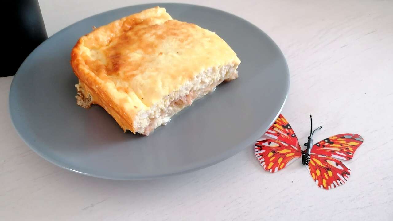 Tortino di ricotta, prosciutto e formaggio