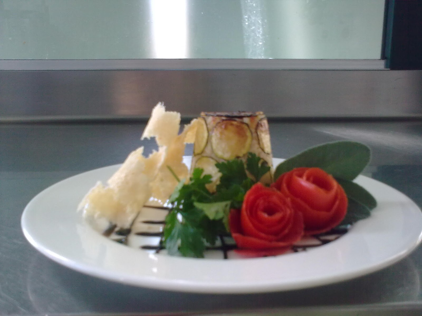 Tortino di riso alla birra con cuore di sfoglia e formaggio bra