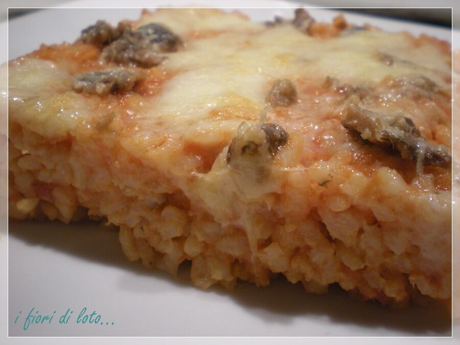 TORTINO DI RISO DI ALDA E MARINELLA