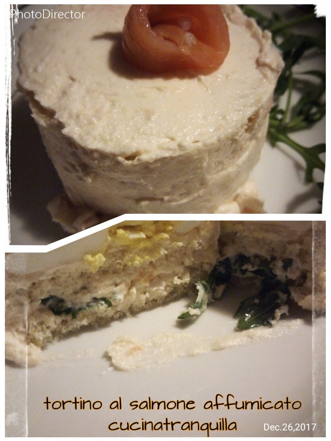 Tortino di salmone affumicato