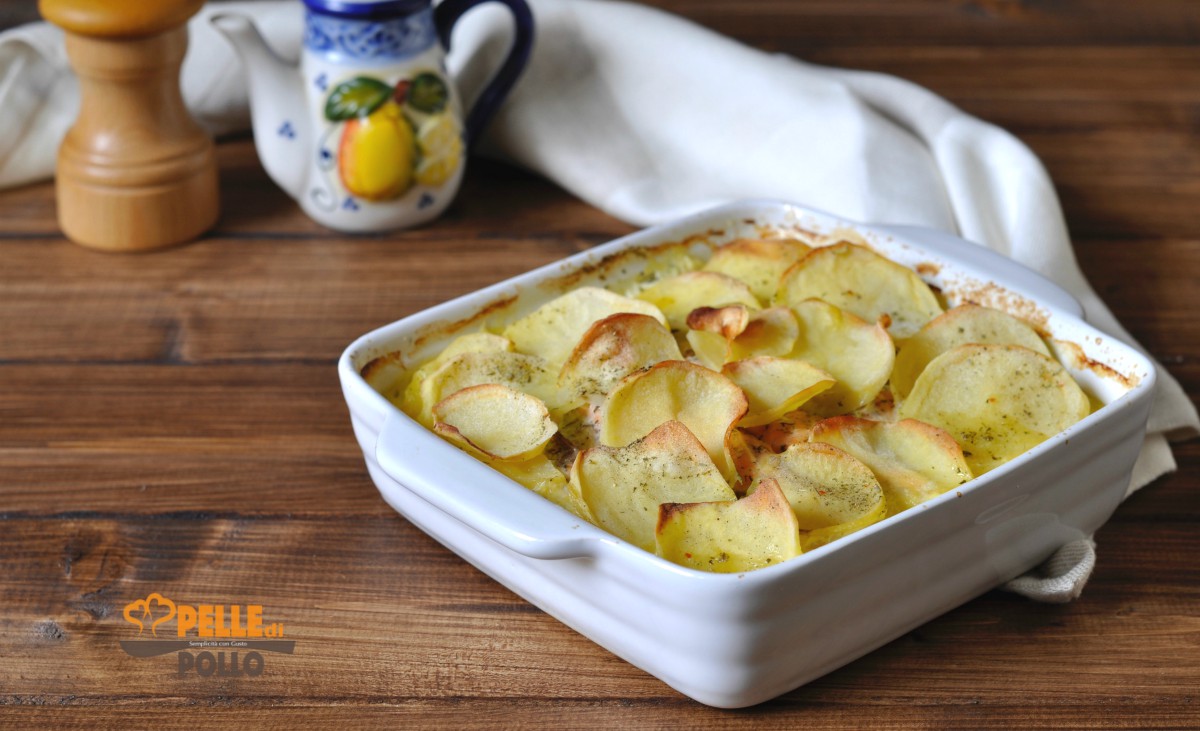 Tortino di salmone e patate al forno