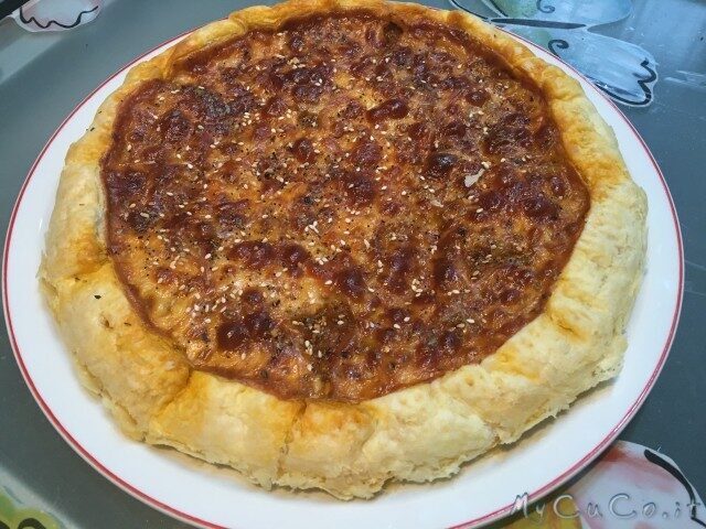 Tortino di verdure e formaggio tipo galbanino
