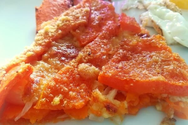 Tortino di zucca al forno, semplice e veloce