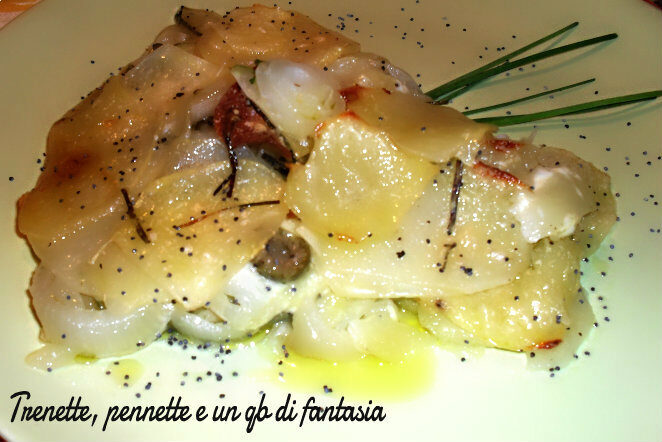Tortino di zucchine con cipolla e olive