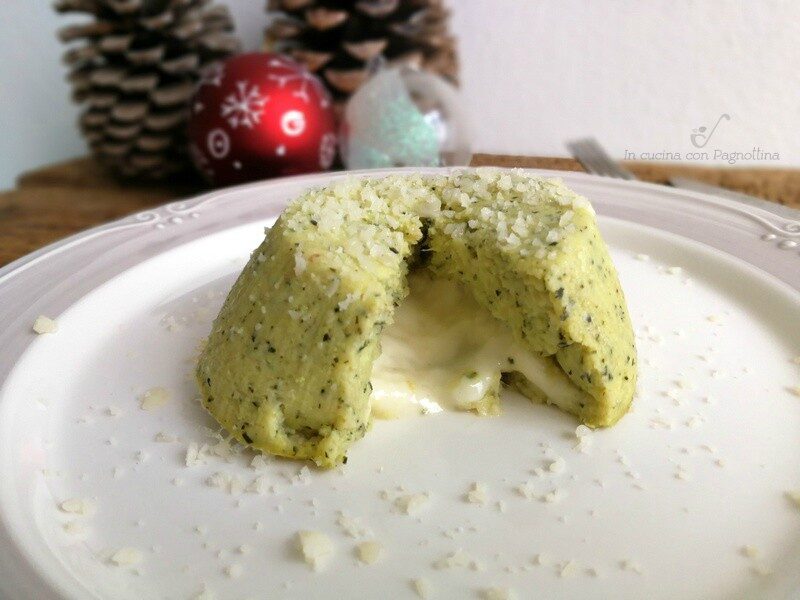 Tortino di zucchine con cuore di gorgonzola