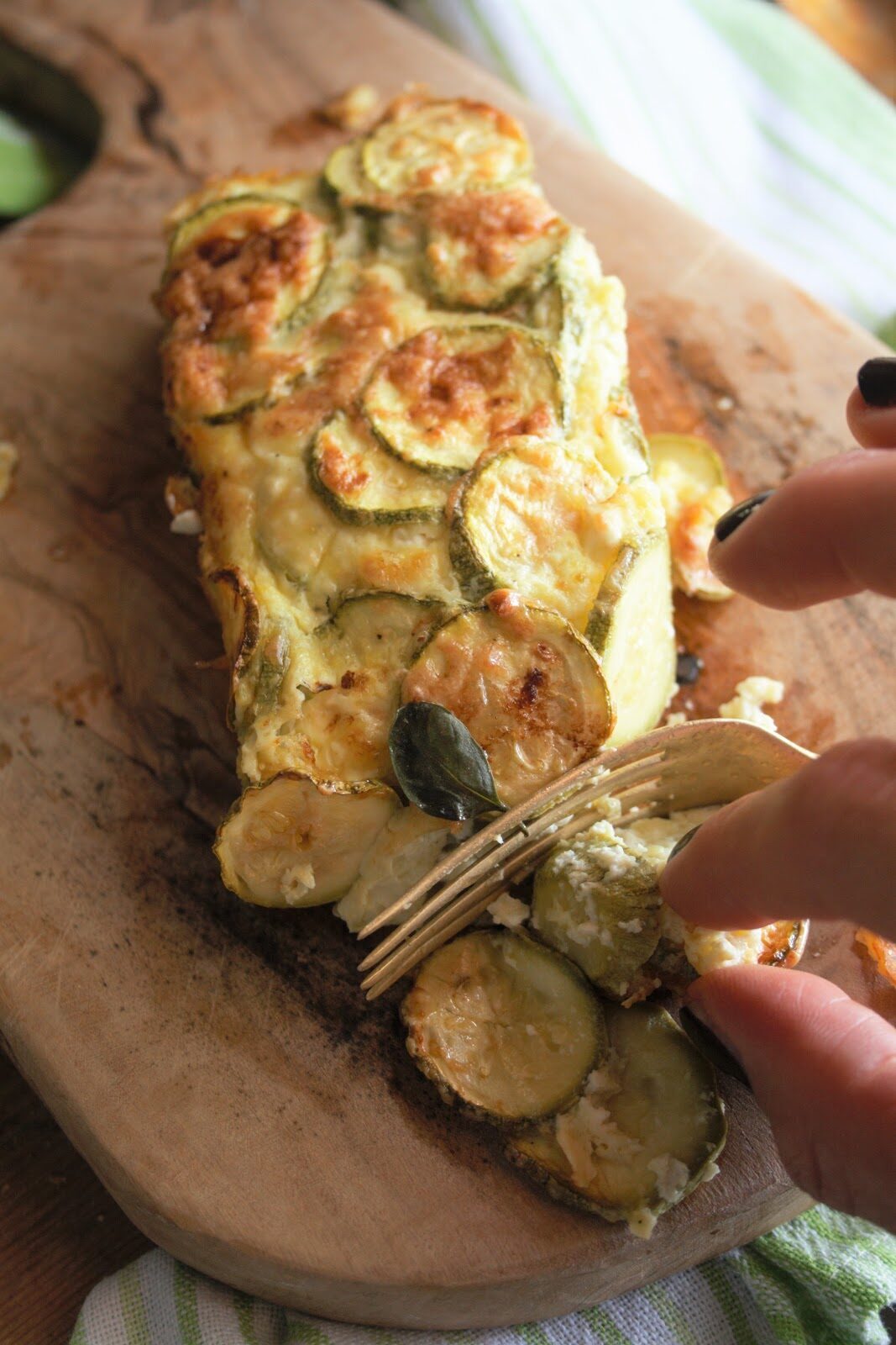 Tortino di zucchine e feta