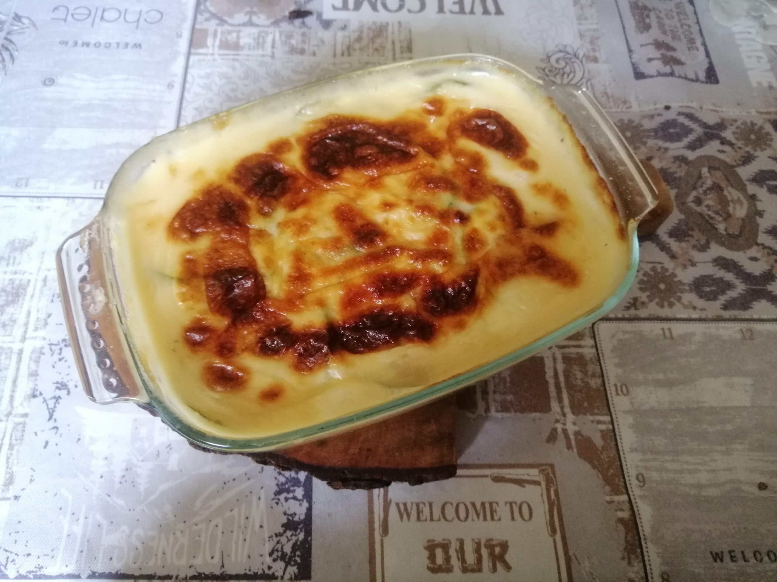Tortino di zucchine gratinato al forno
