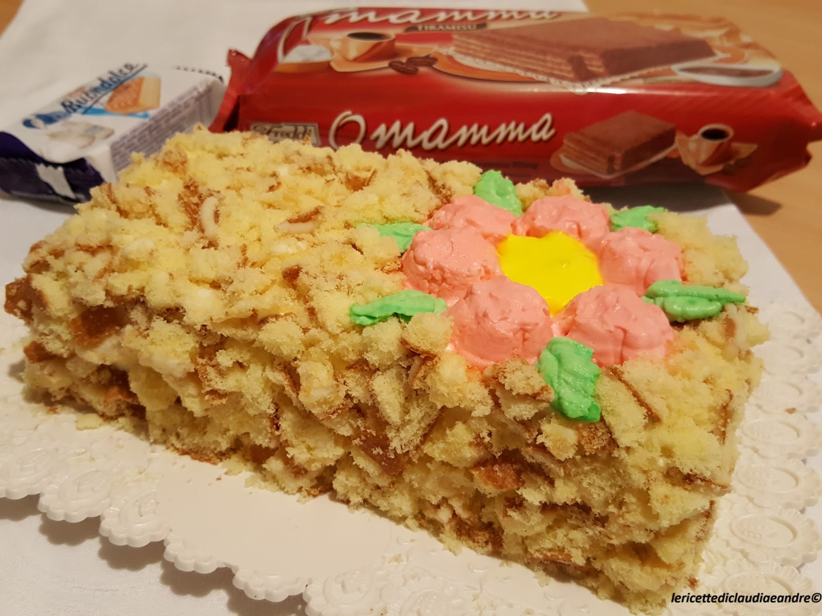 Tortino mimosa fiorito, “o mamma”…