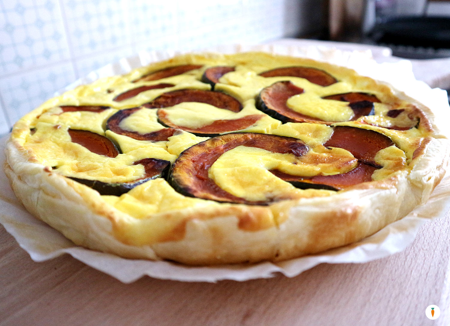 Tortino robiola e zucca al forno