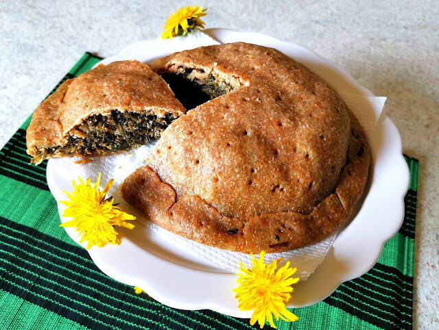 Tortino salato di tarassaco