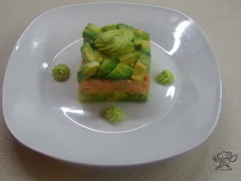 Tortino salmone e avocado