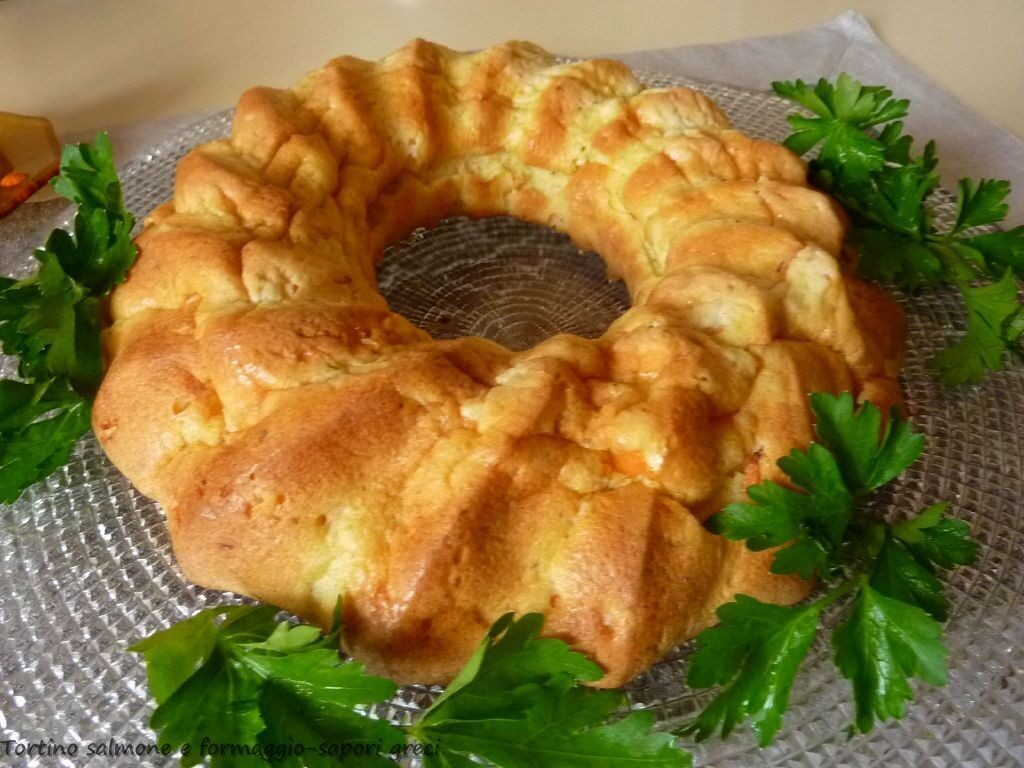 Tortino salmone e formaggio