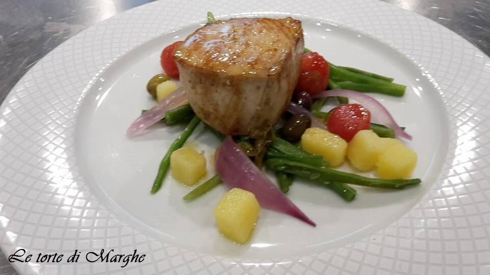 Trancetti di pesce spada con verdure….