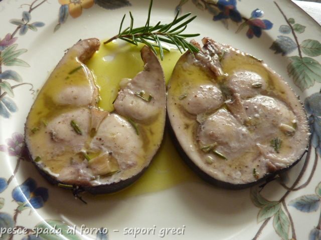 Tranci di pesce spada al forno