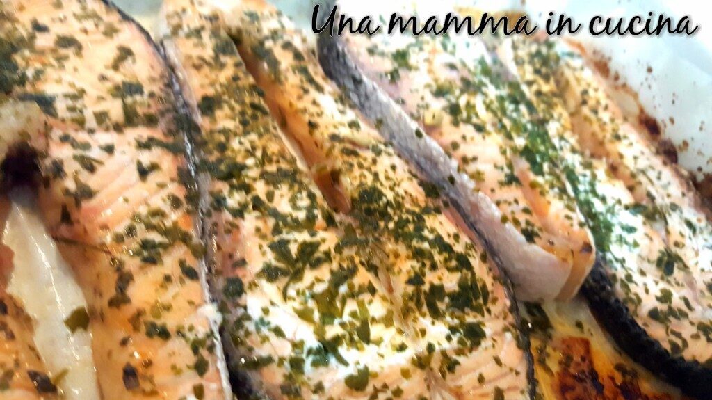 Tranci di salmone al forno