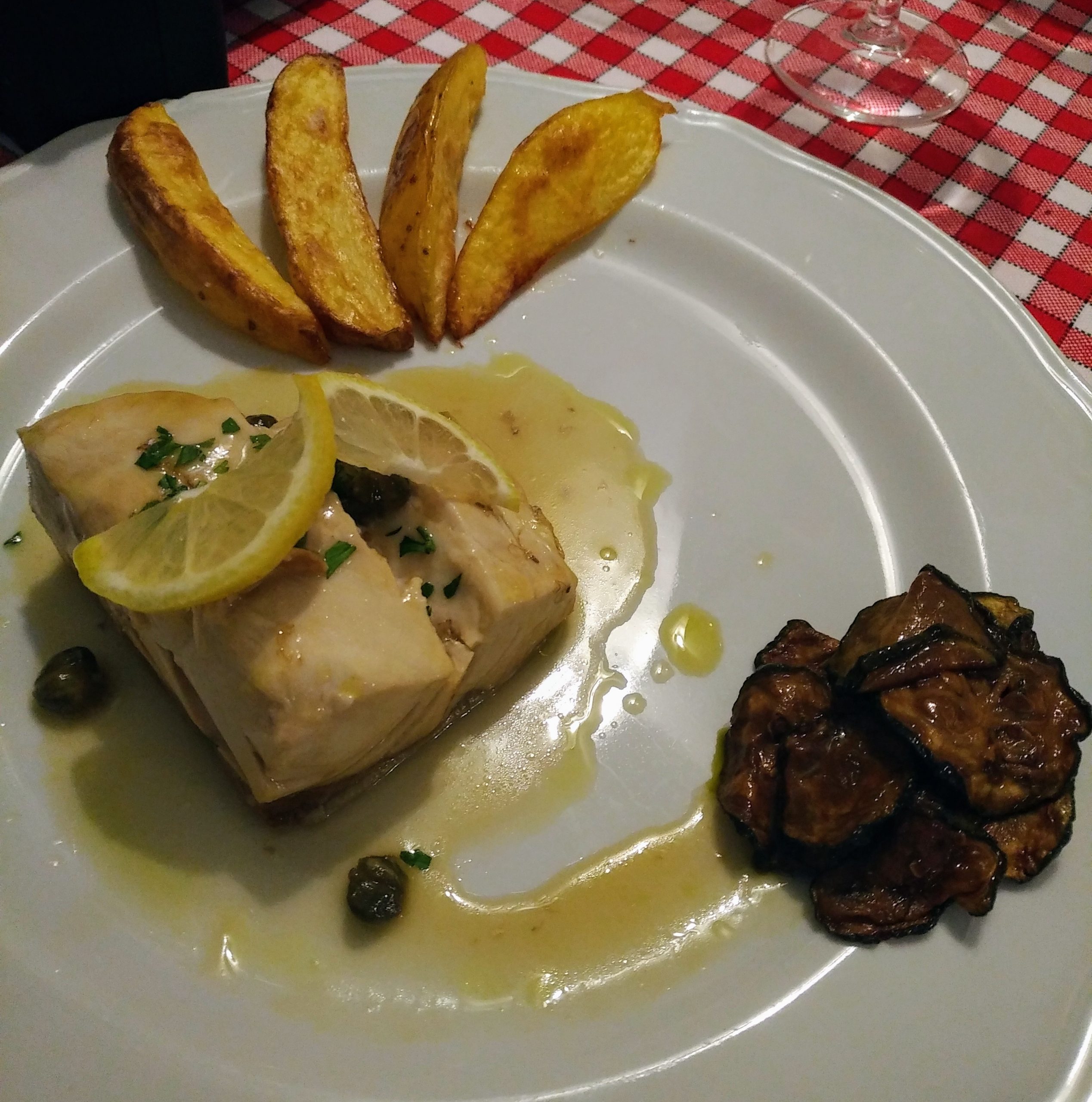 Trancio di ricciola al limone