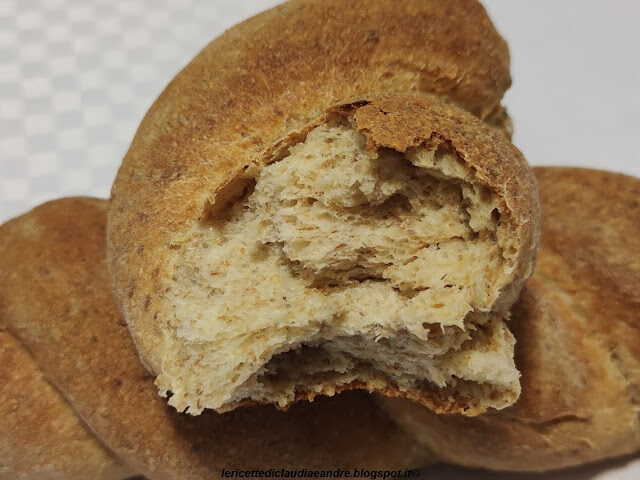 Trecce di pane integrale con lievito madre, semola rimacinata e semi di psillio