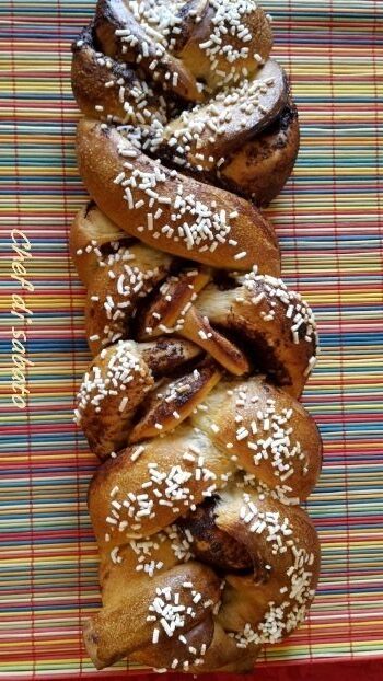 Treccia alla nutella con lievito naturale