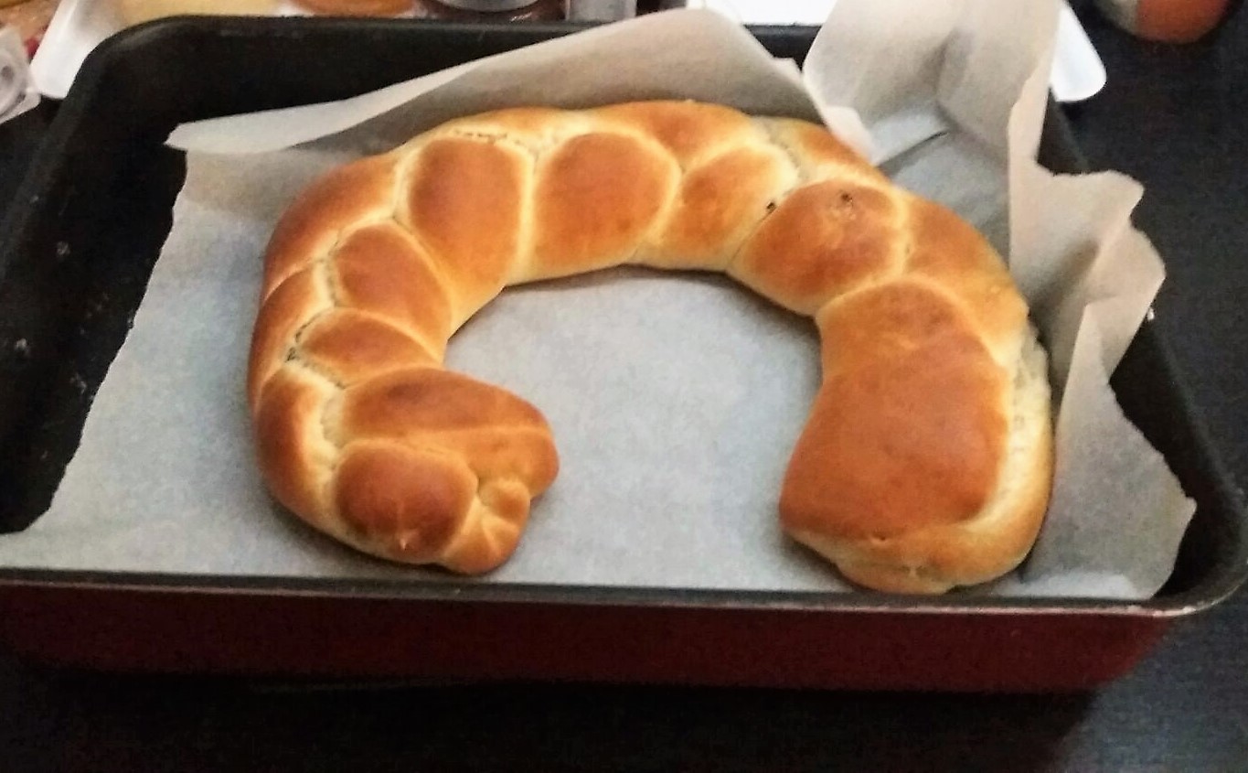 Treccia di pan brioche bimby