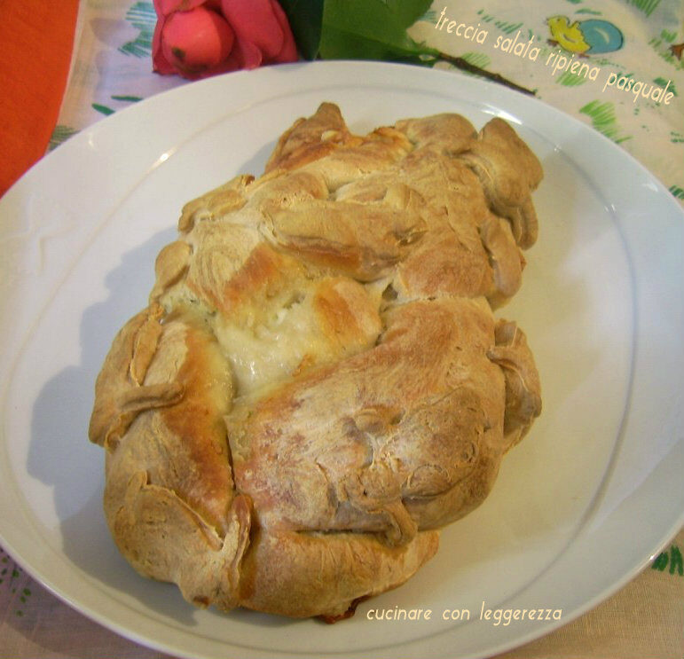 Treccia salata ripiena pasquale – lievito madre