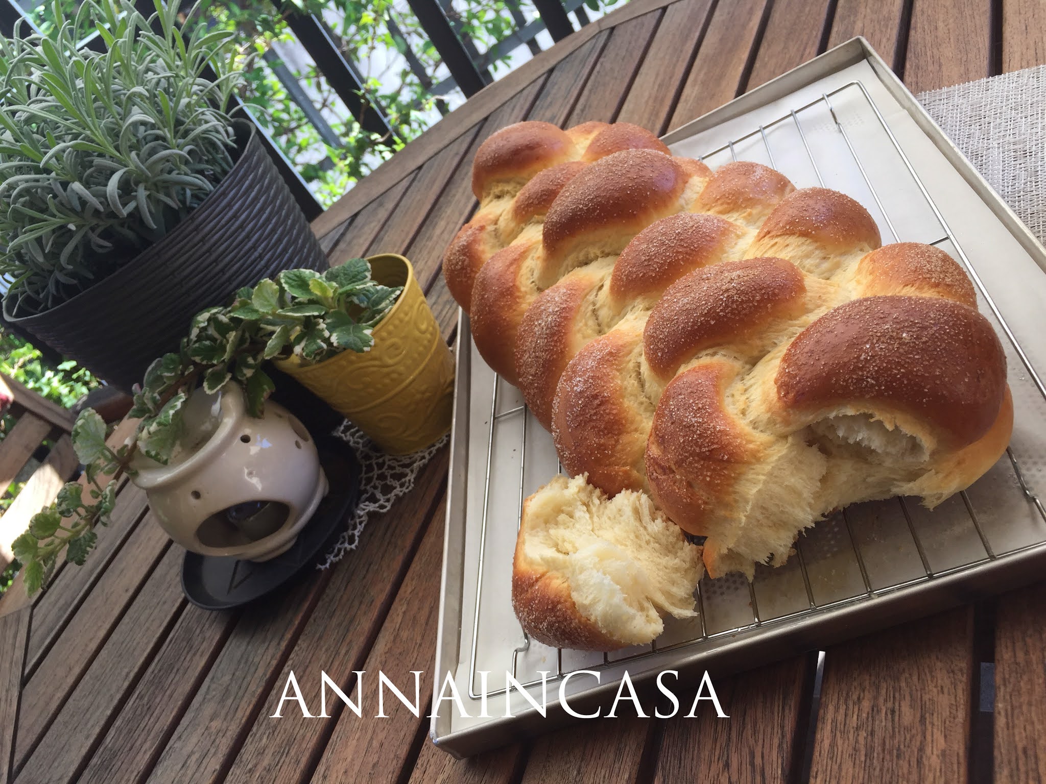 Treccia soffice di brioche