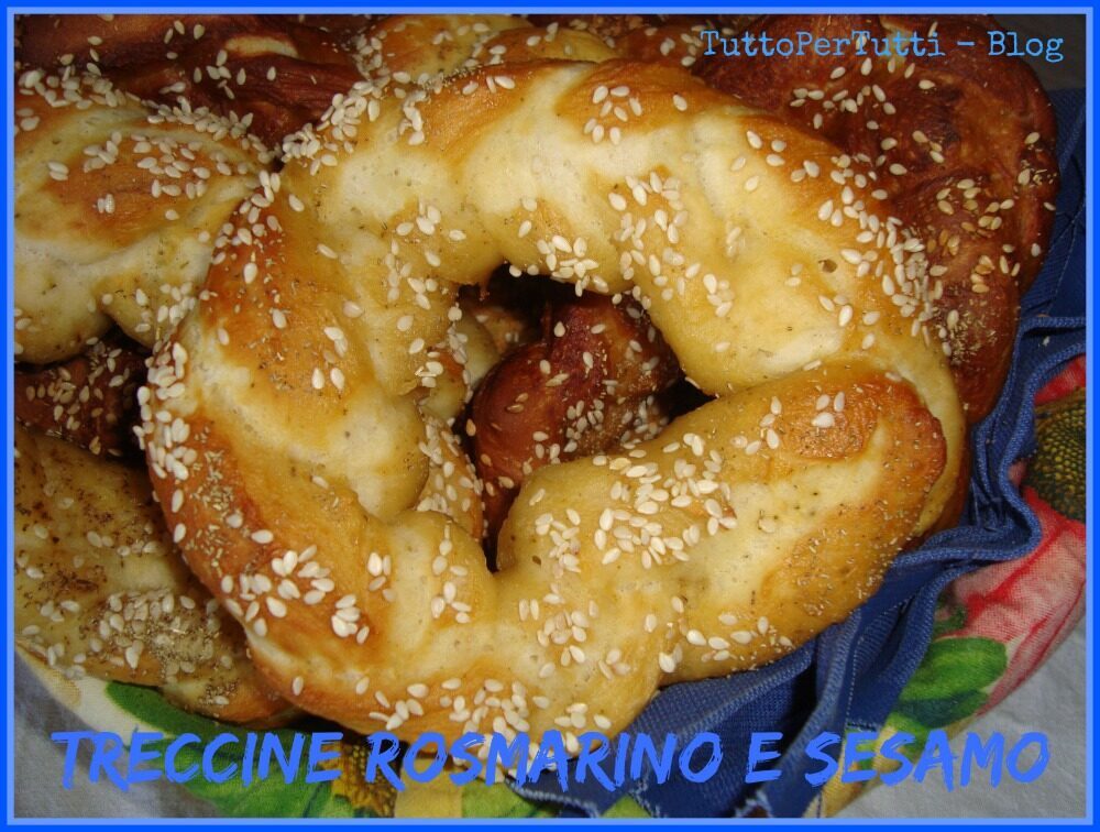 Treccine rosmarino e sesamo
