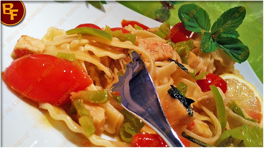 Tripoline con pesce spada