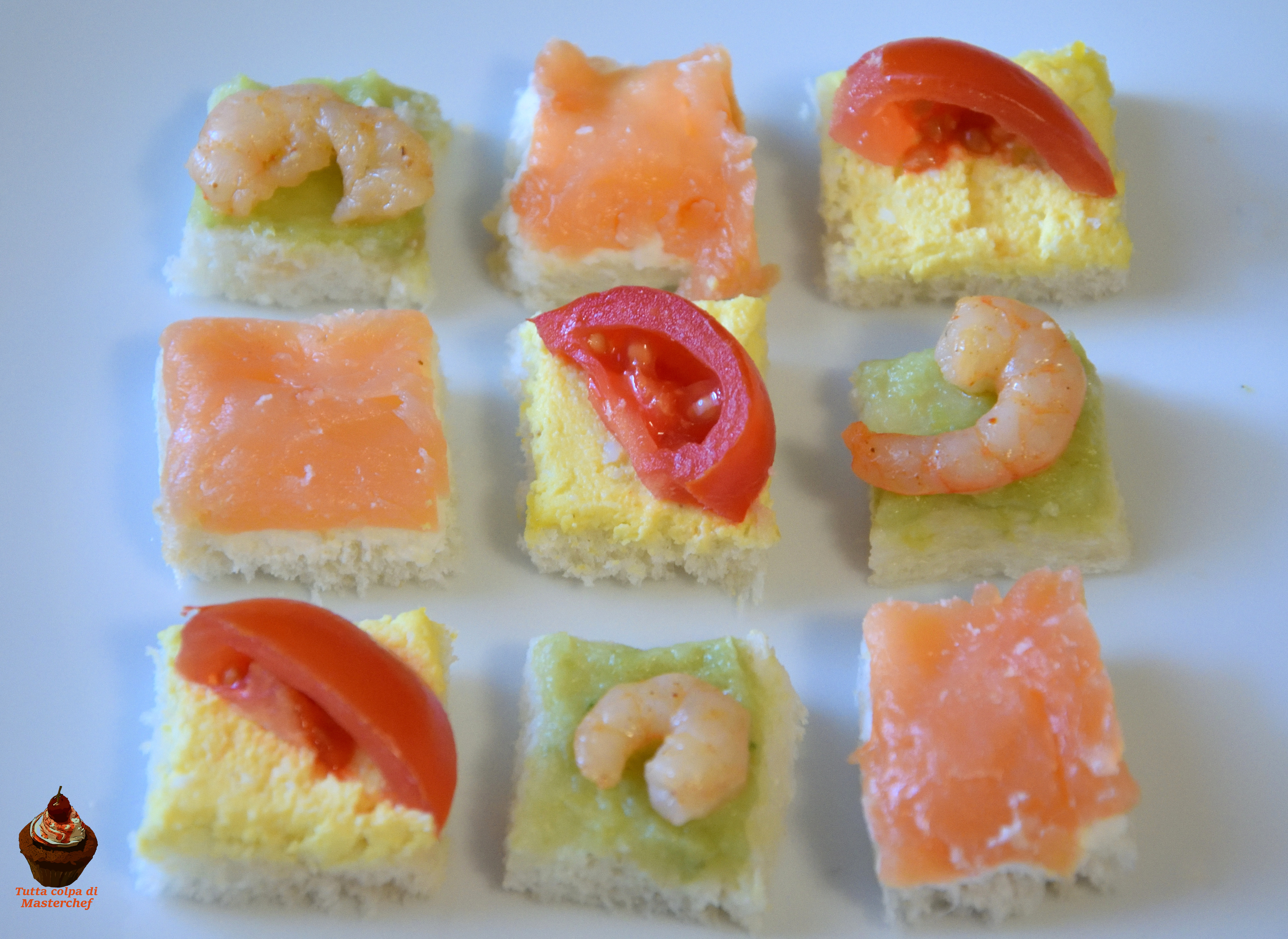 Tris di tartine