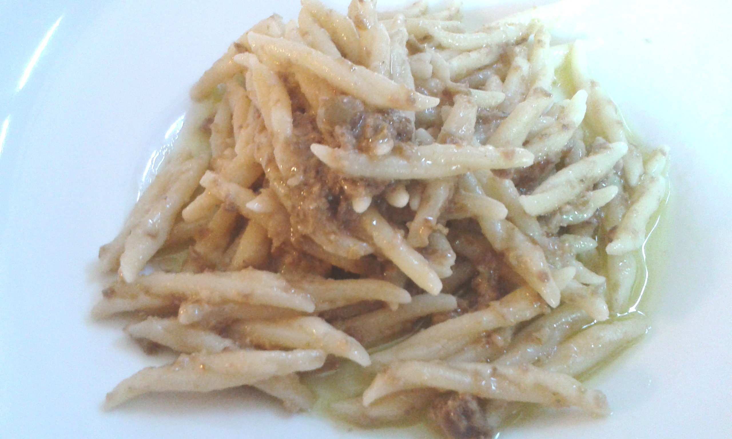 Trofie al pesto di olive