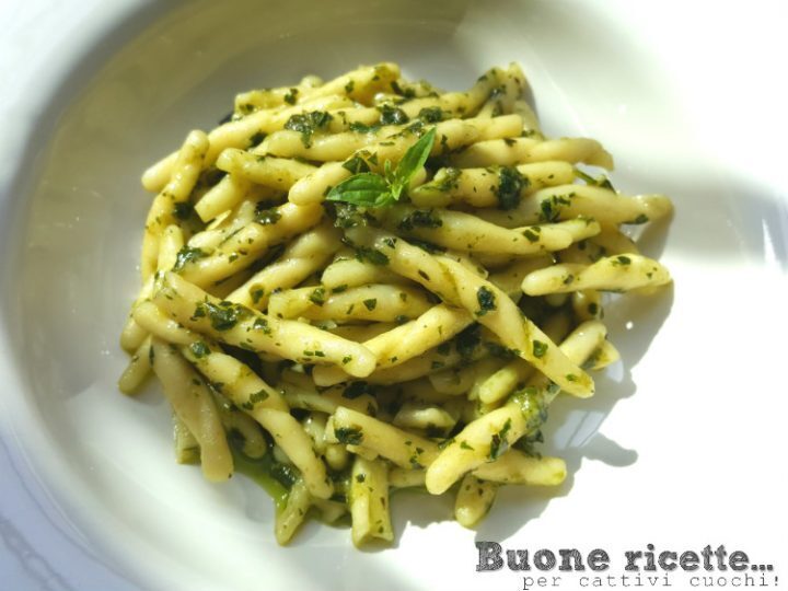 Trofie al pesto di rucola