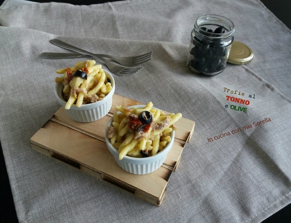 Trofie al tonno e olive – ricetta veloce