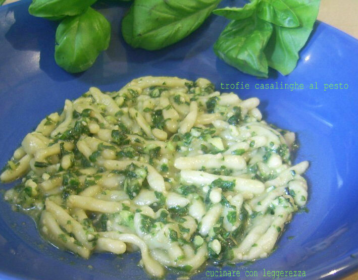 Trofie casalinghe al pesto