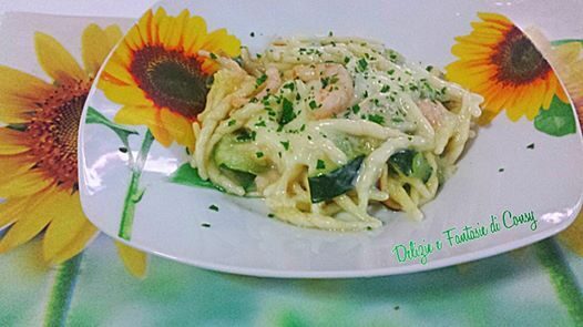 Trofie con zucchine e gamberetti