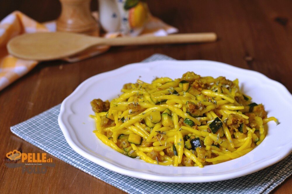 Trofie con zucchine e salsiccia