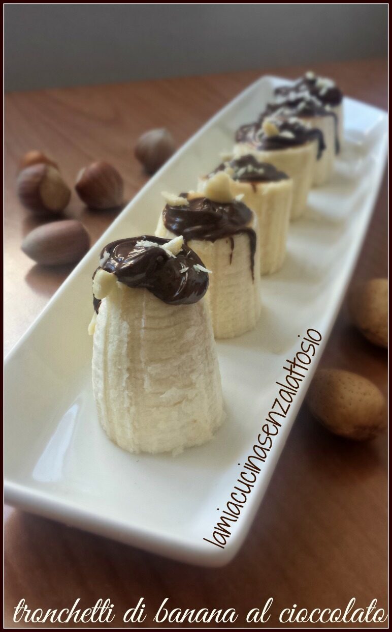 Tronchetti di banana al cioccolato