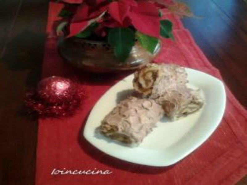 Tronchetto di natale con panettone