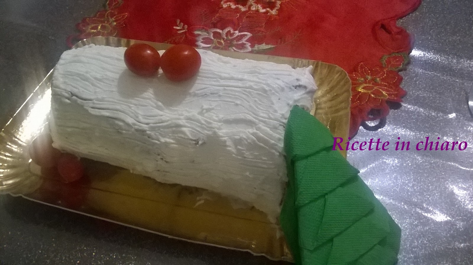 Tronchetto di natale salato veg
