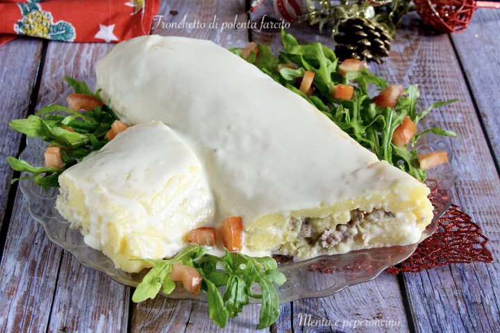 Tronchetto di polenta farcito