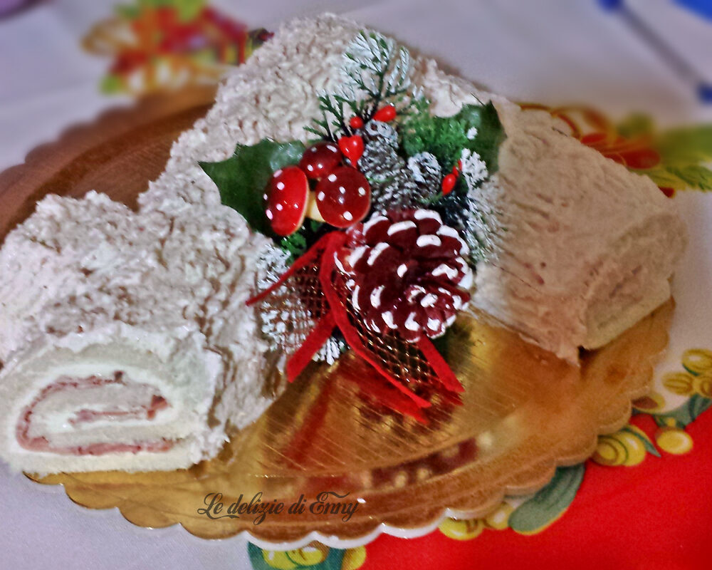 Tronchetto salato con ricotta e robiola